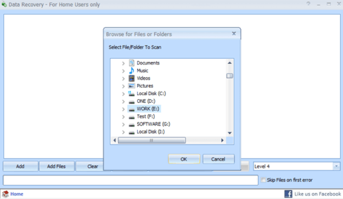 puran file recovery interface