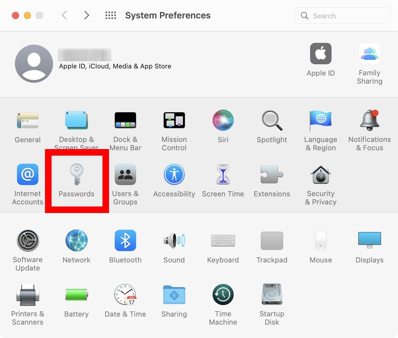 how to find password on macOS monterey step3