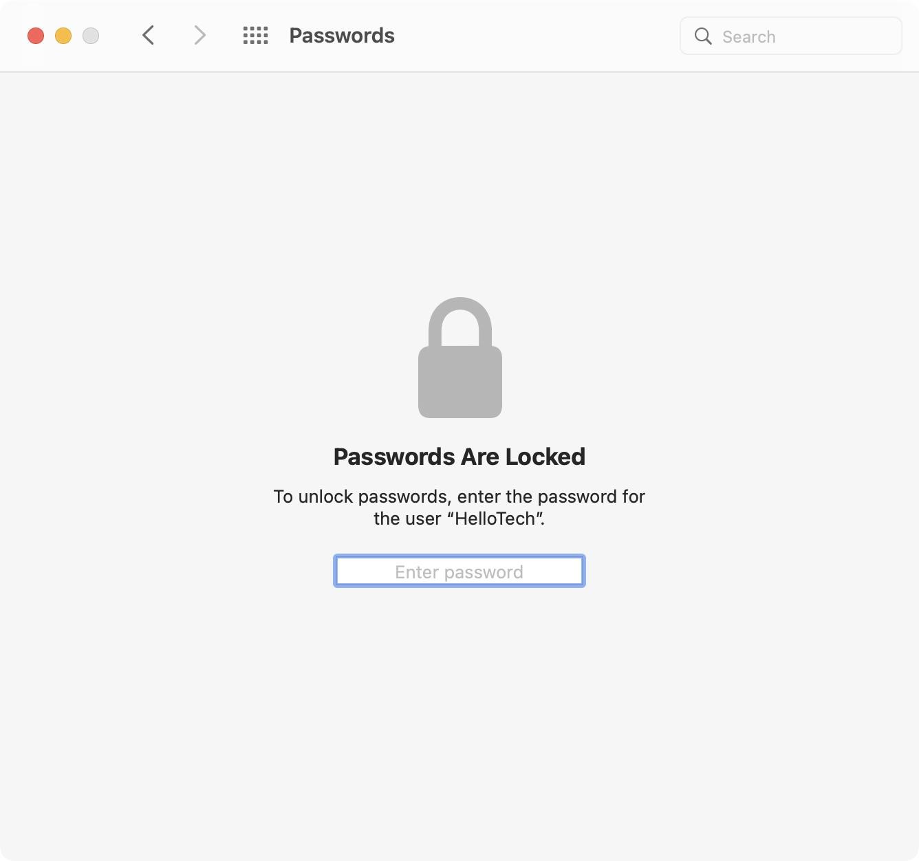 how to find password on macOS monterey step4