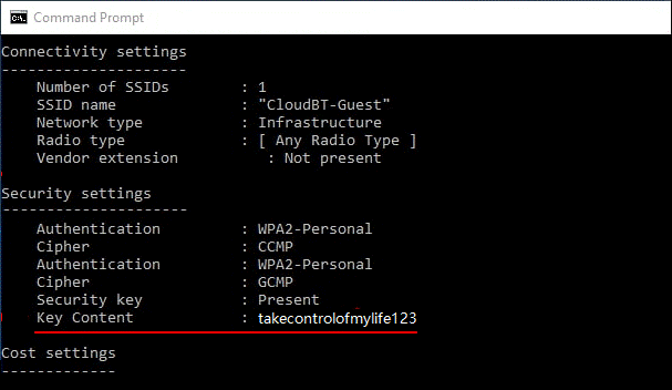how to find password on windows via PowerShell command step4